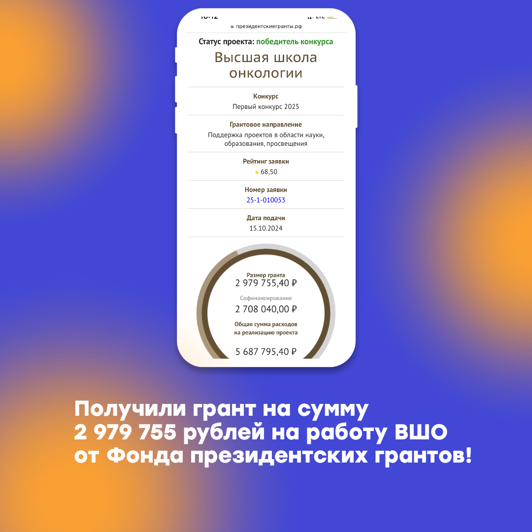 Мы одержали победу в конкурсе Фонда президентских грантов